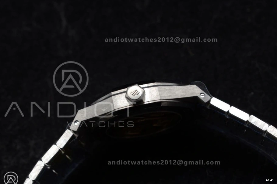 1:1 APSF on SS 15454 Bracelet Textured Clone Super Best Oak Frosted Edition SA3120 Dial SS 37mm Grey Royal 0317